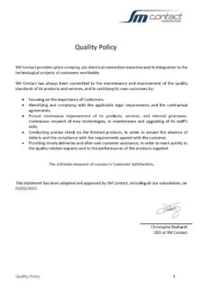 SM Contact_Quality Policy